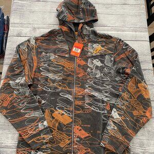 Nike Rare Vintage "Just Do It" 2-Way Zip Hoodie SZ Large NWT